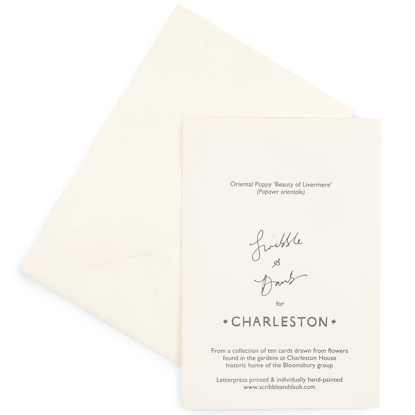 Scribble & Daub Charleston Collection Oriental Poppy