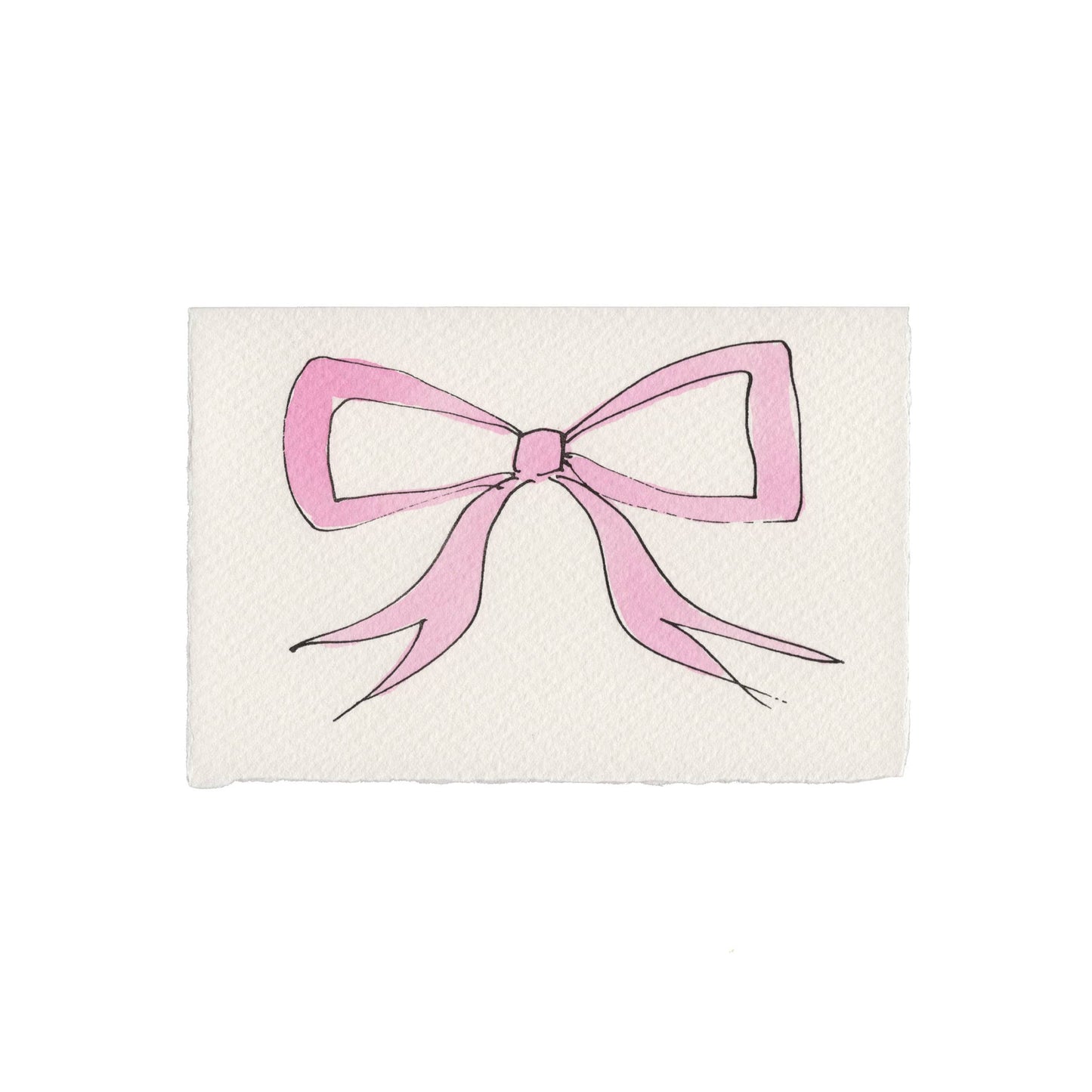 Scribble & Daub Bow Card Yellow