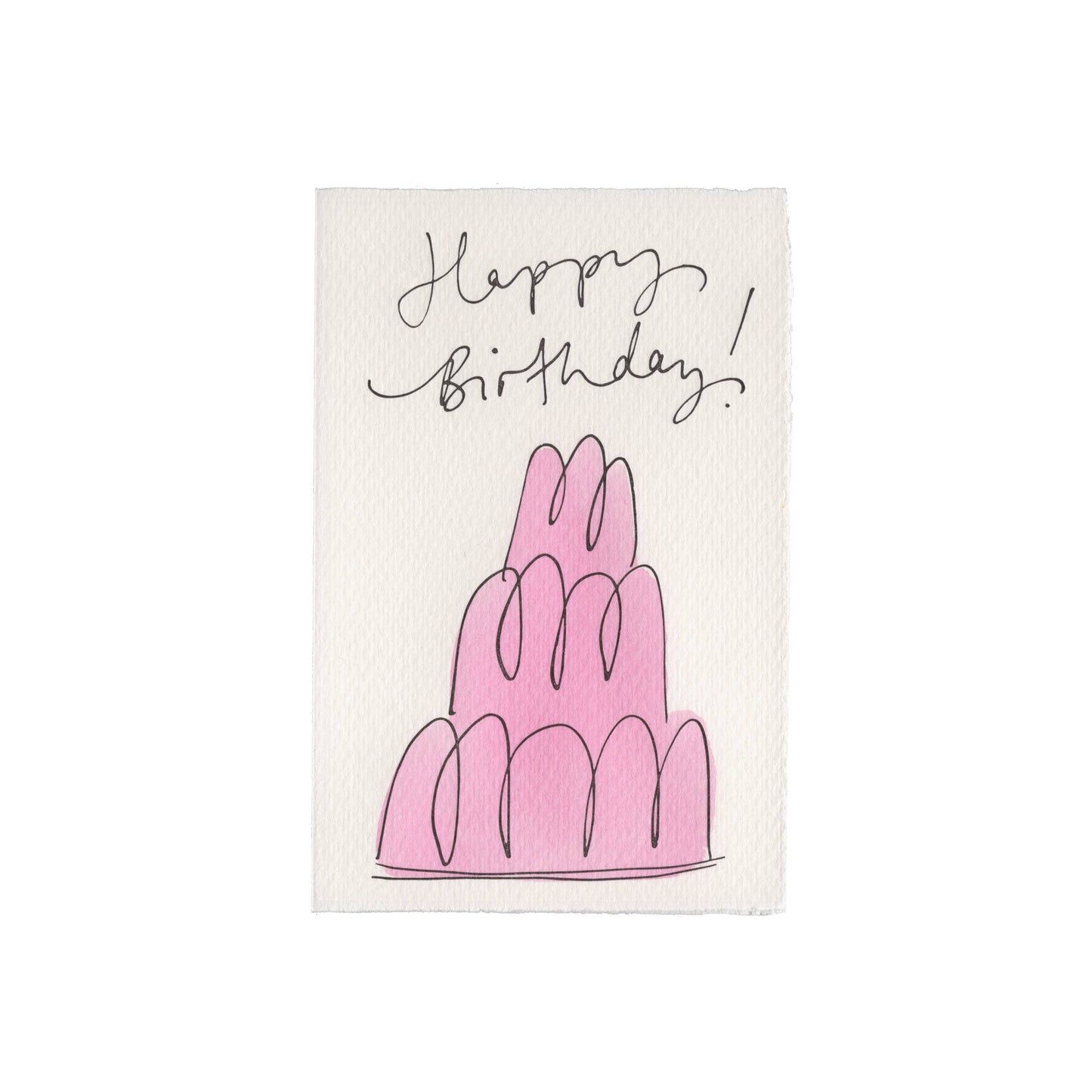 Scribble & Daub Jelly Card Green
