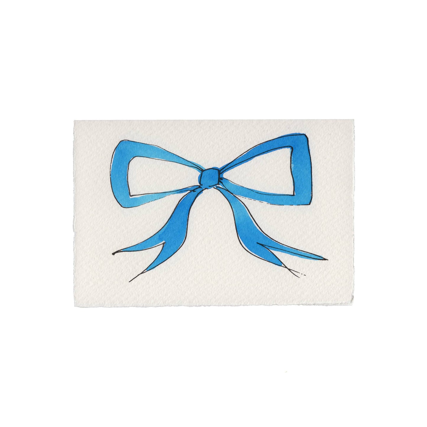 Scribble & Daub Bow Card Yellow