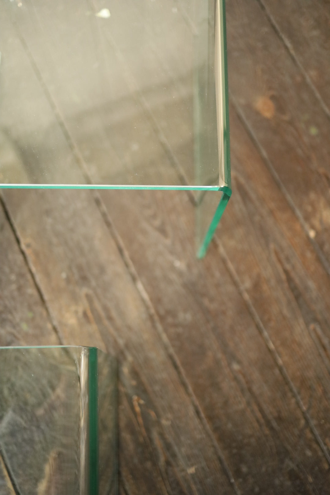 Glass side table Large