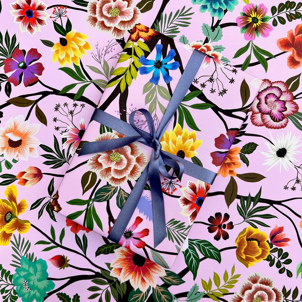 Botanical Floral Growing Tree Illustrated Gift Wrap GW-010