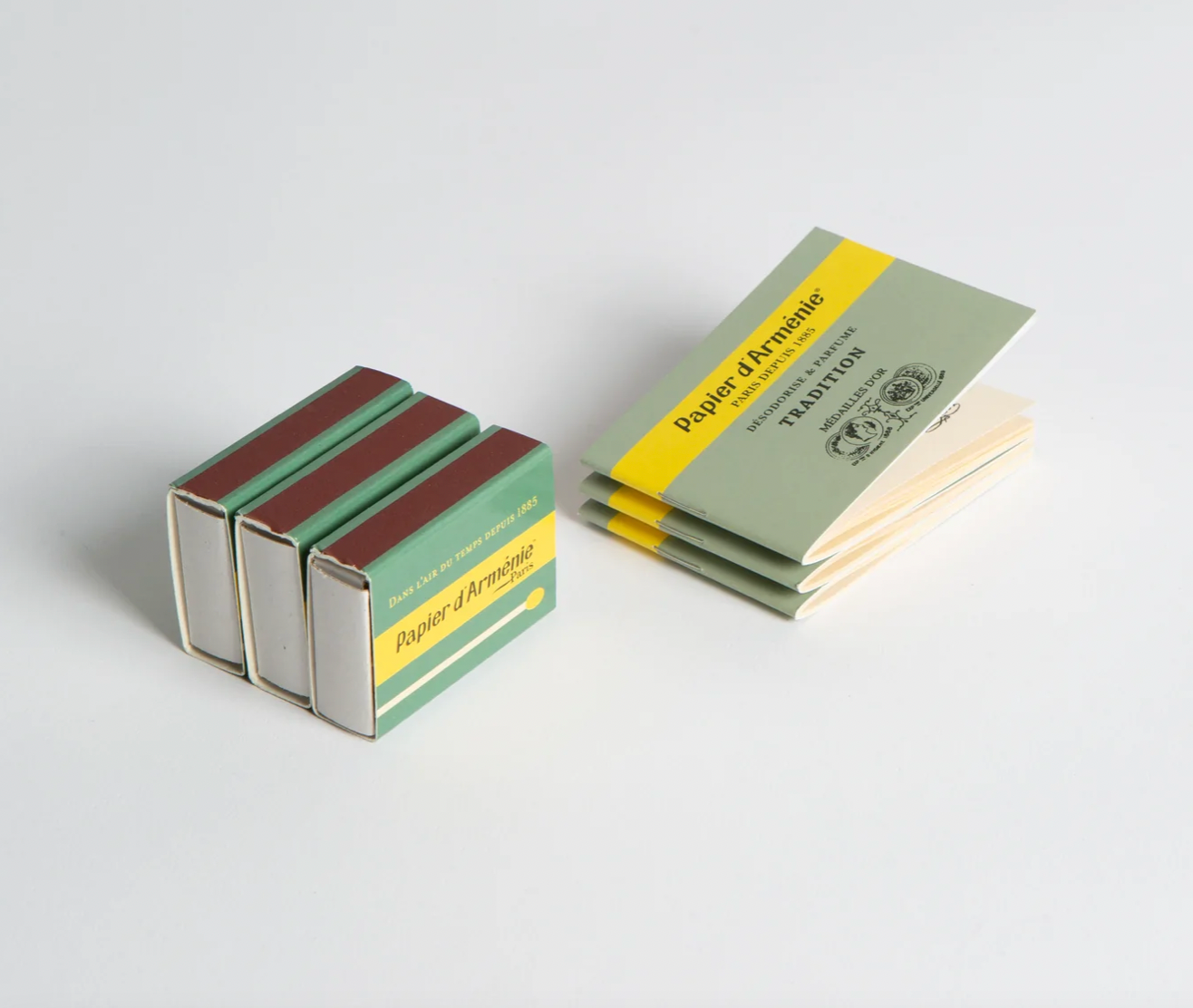 Papier d'Armenie matches - incense paper matchbooks boxes