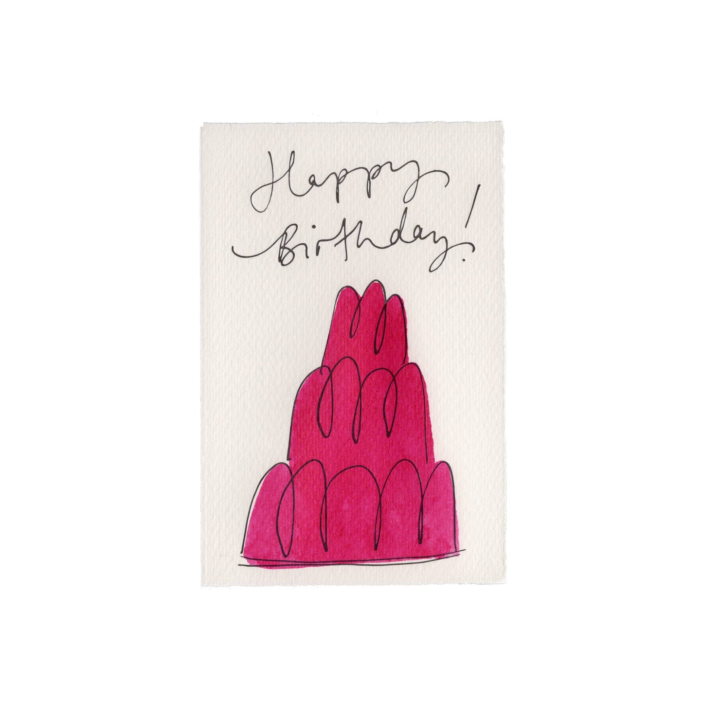 Scribble & Daub Jelly Card Green