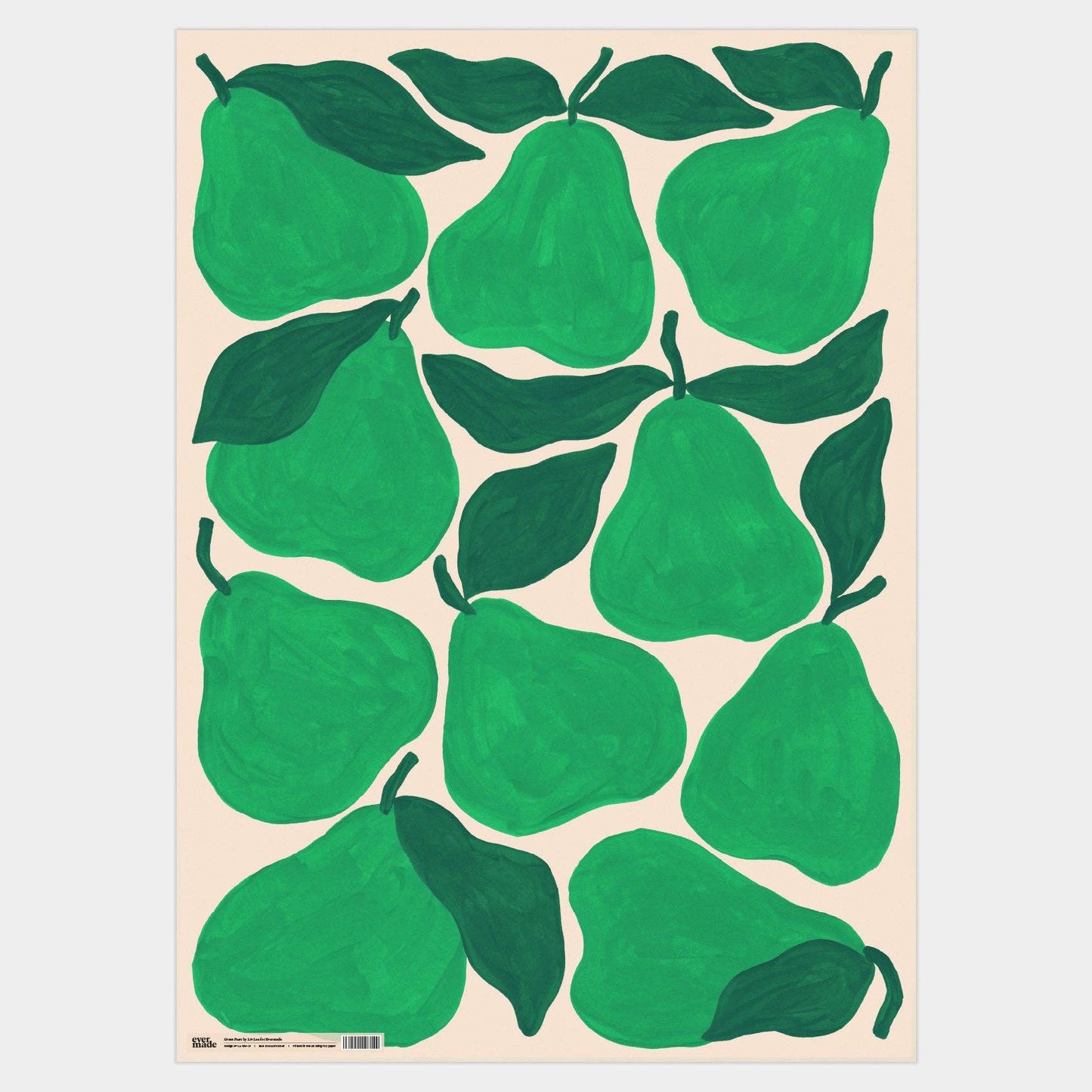 Green Pears Gift Wrap
