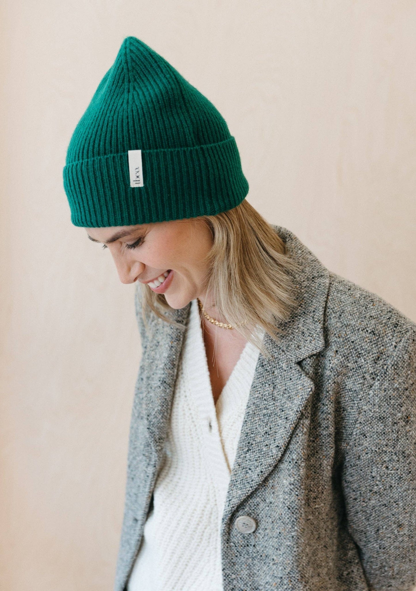 TBCo Cashmere & Merino Beanie in Forest