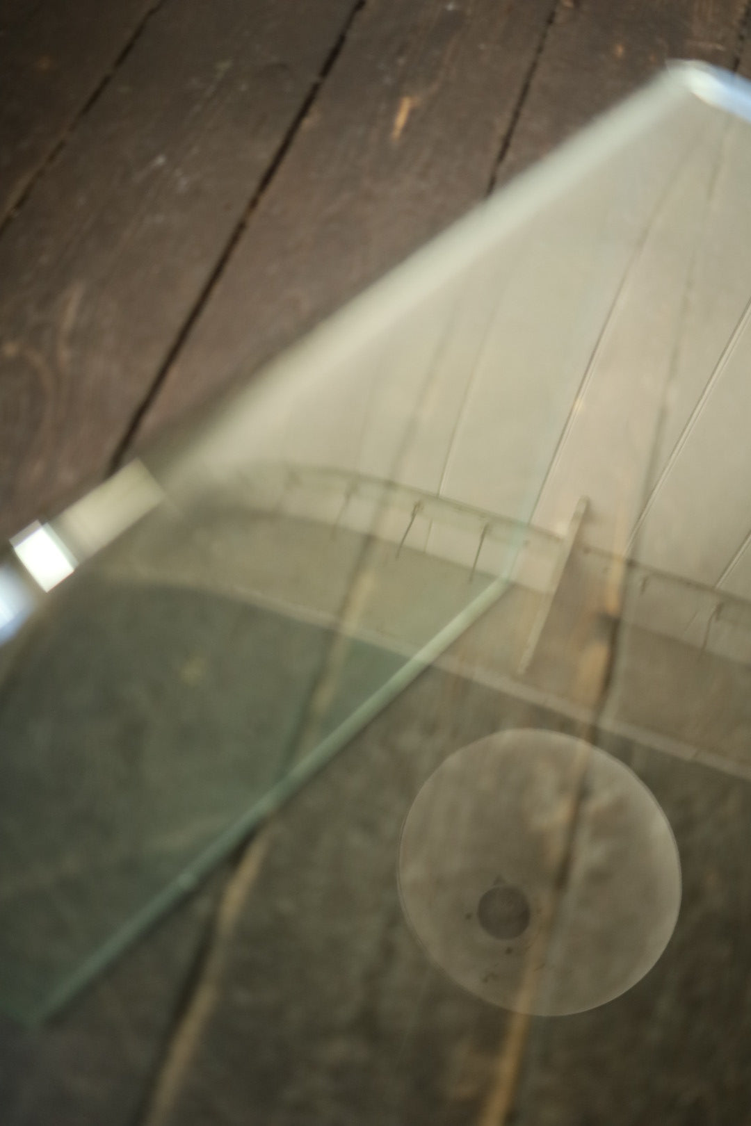 Glass side table Large