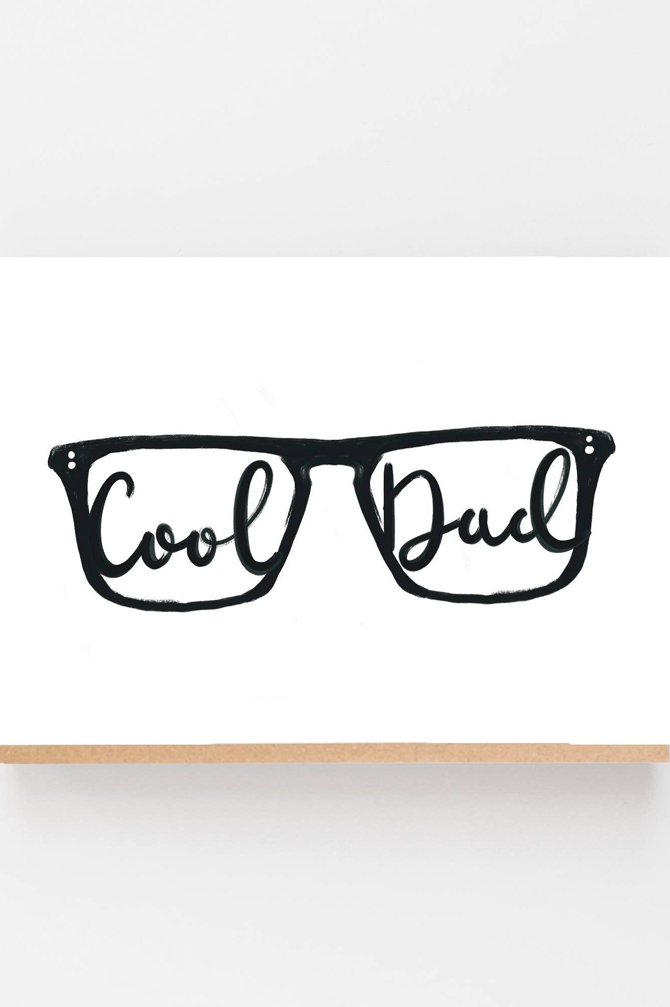 Cool Dad Glasses Card