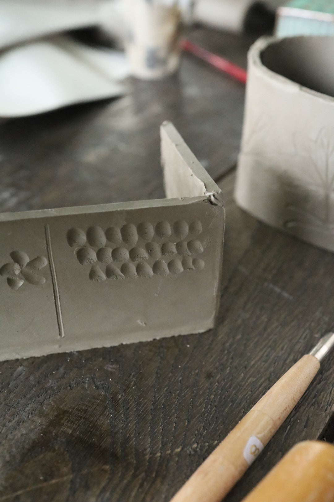 Slab Building Flower Bricks with Rosa Bond - Autumn