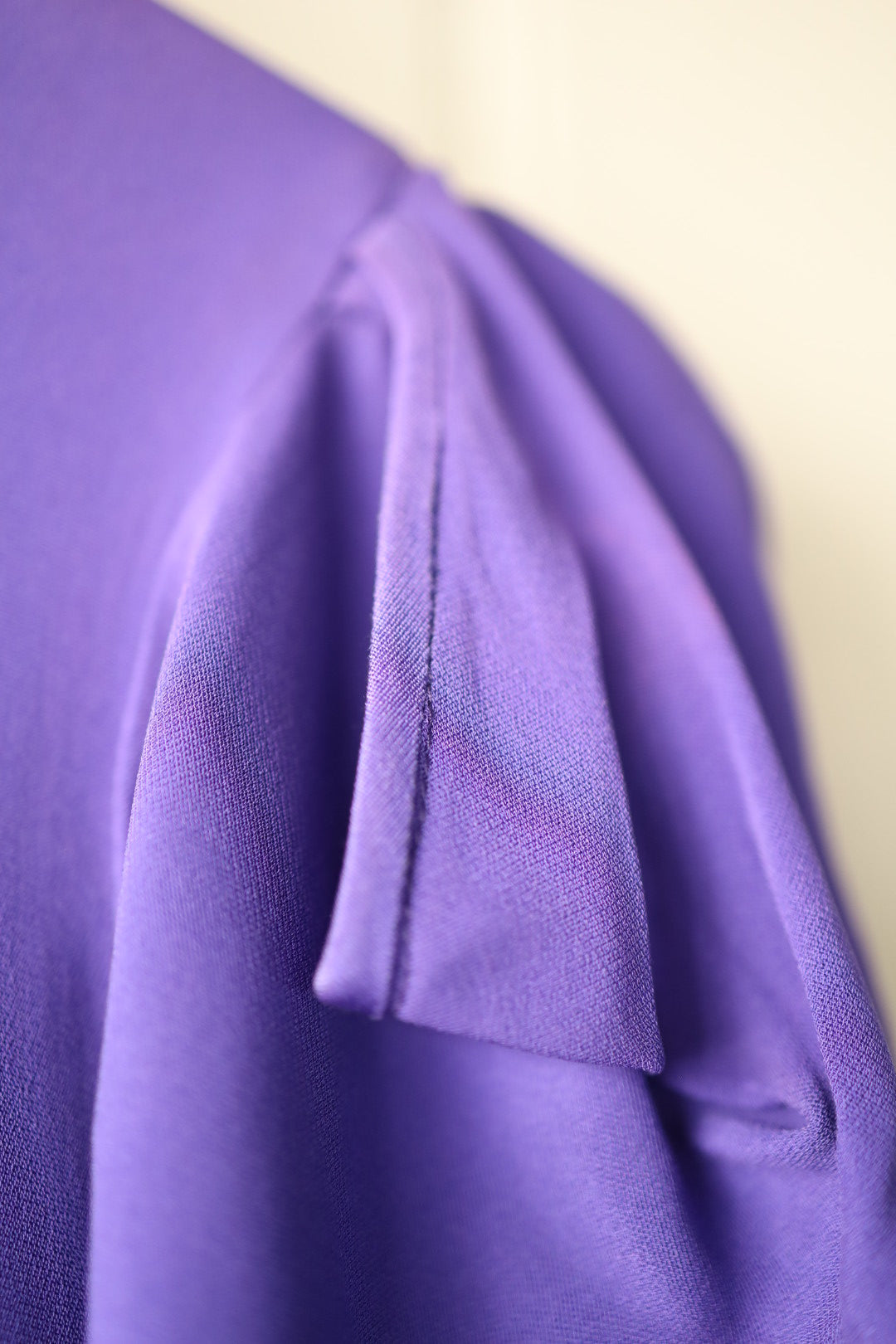 Janice wainwright Draped Mutton Sleeve Dress