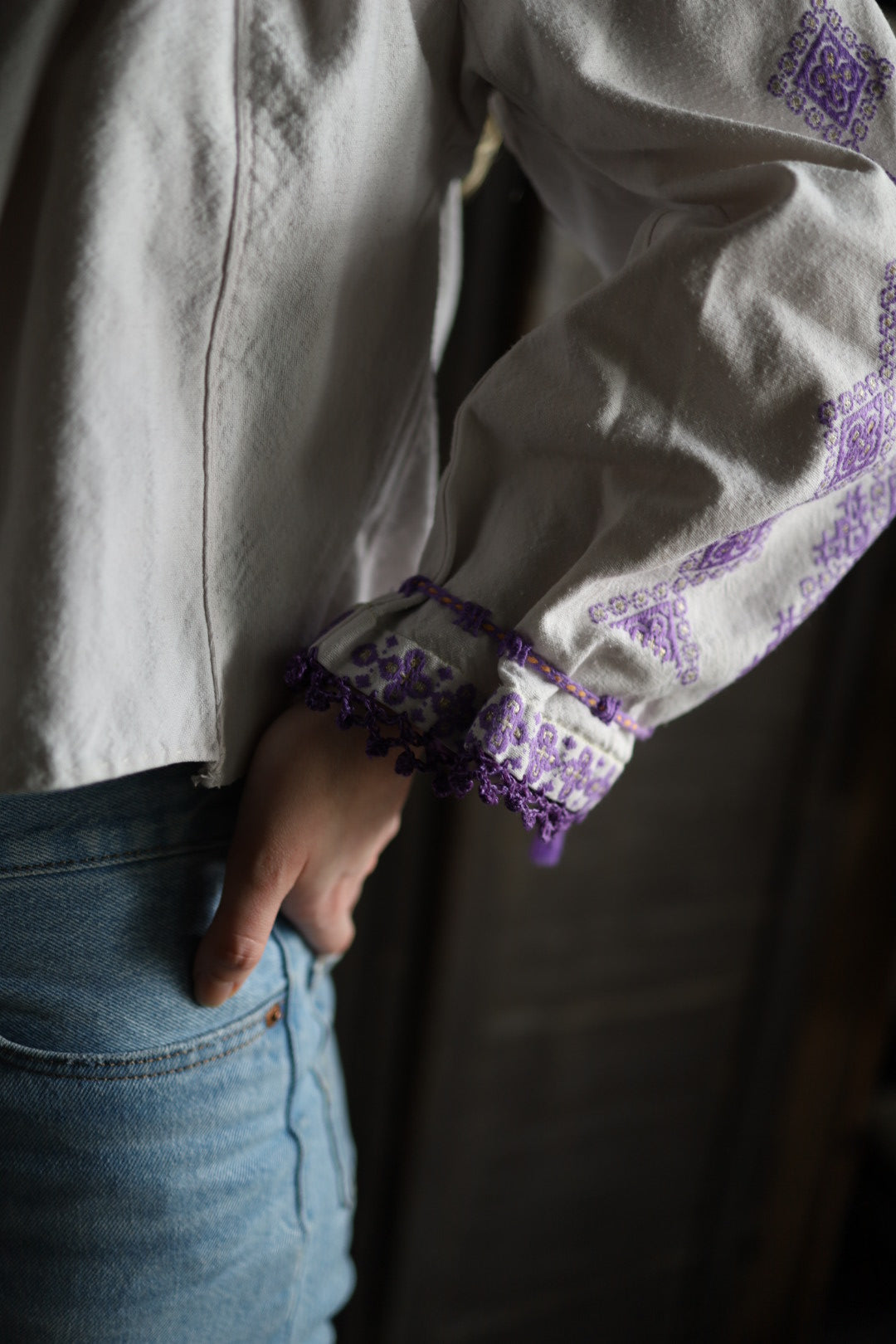 Folk Blouse Lilac