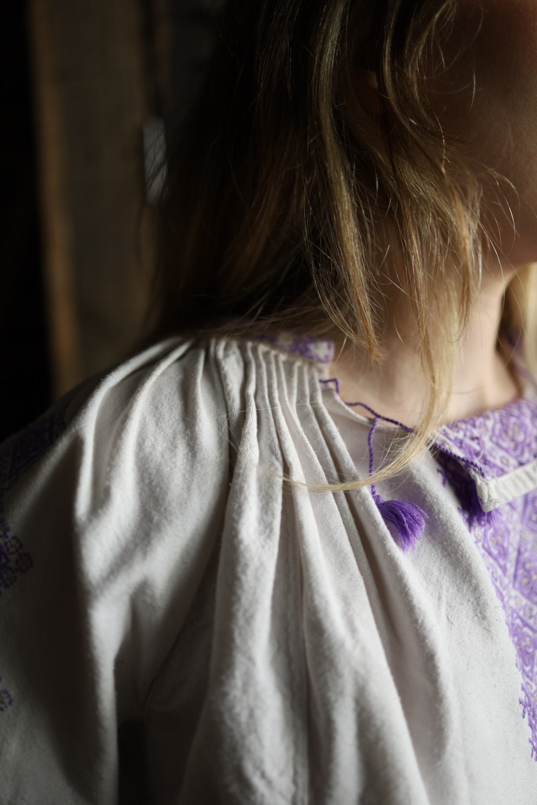 Folk Blouse Lilac