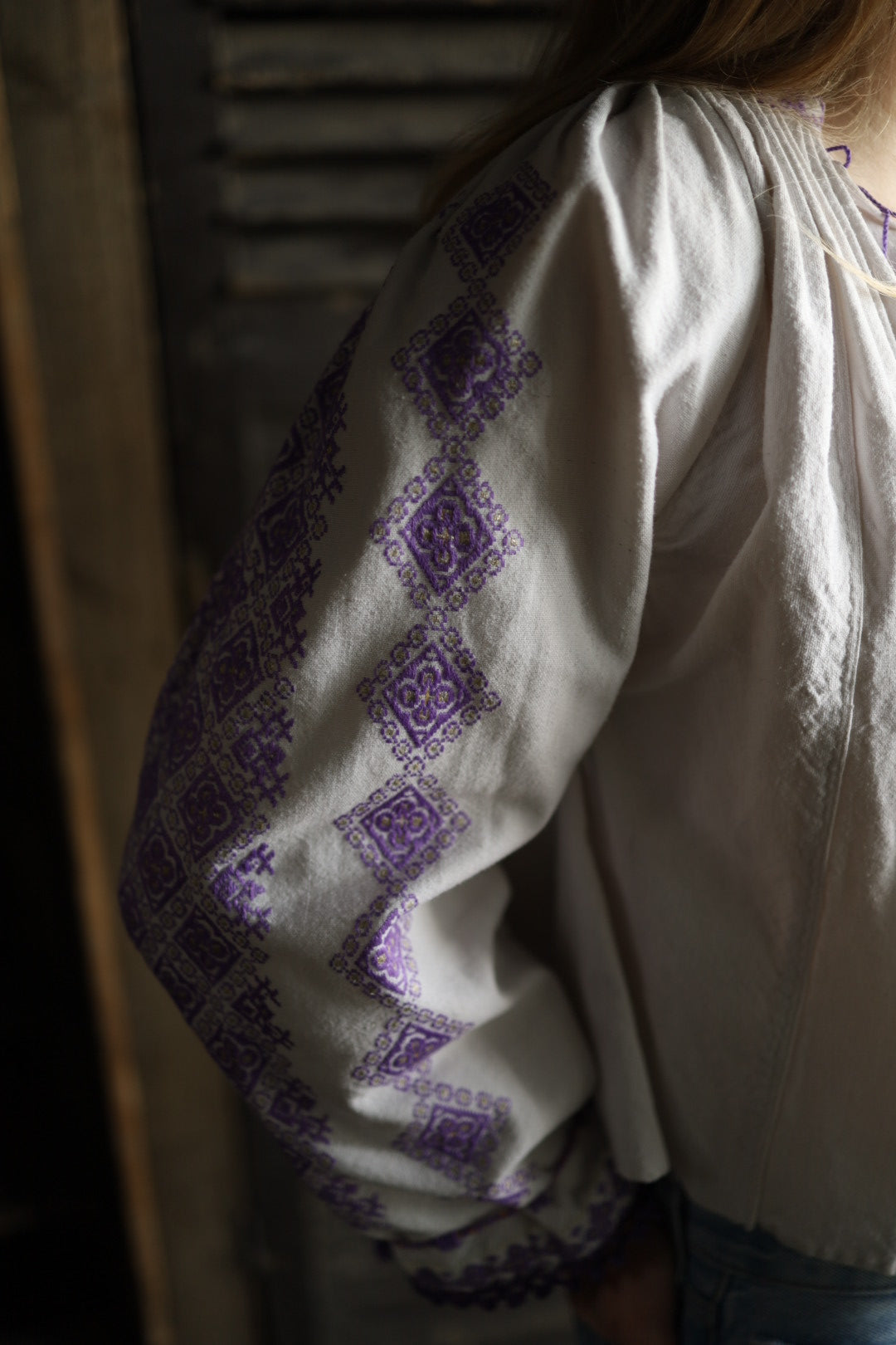 Folk Blouse Lilac