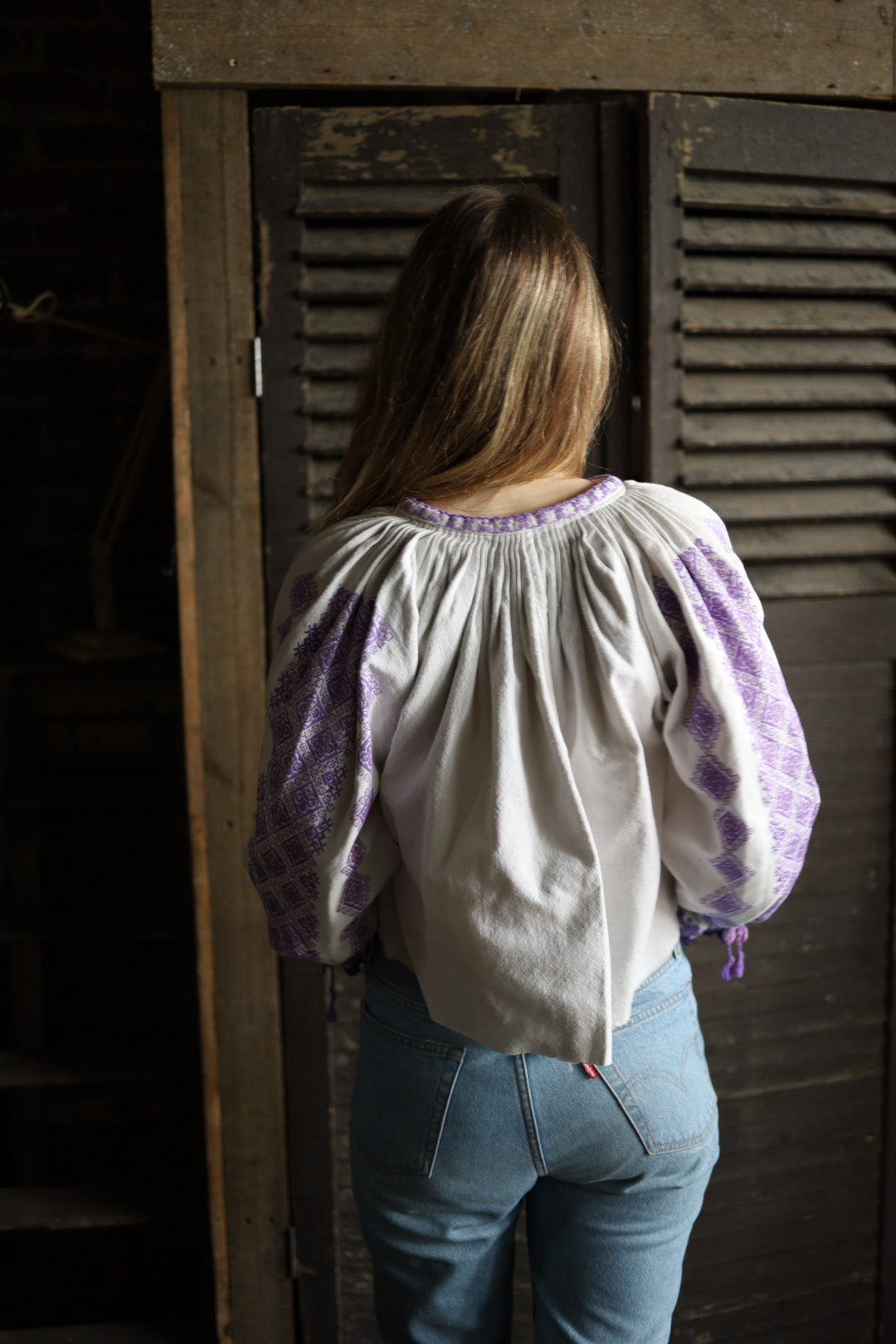 Folk Blouse Lilac
