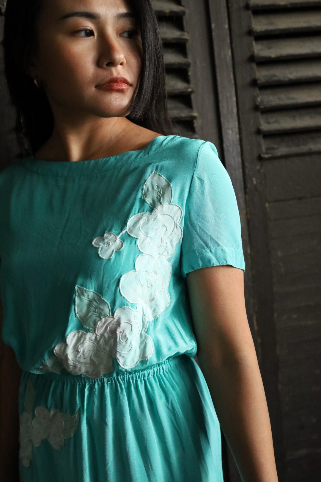 Jade Green Pascal Silk Dress