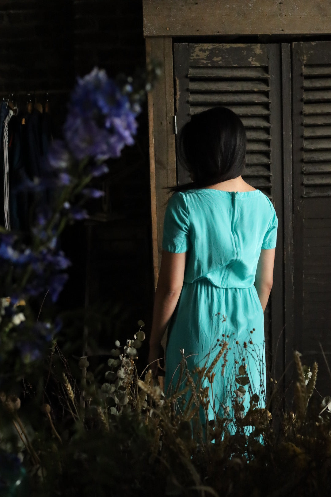 Jade Green Pascal Silk Dress
