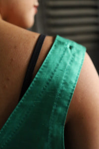 Hand-sewn Emerald Silk Top