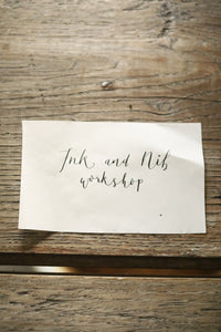 Nib & Ink Calligraphy with Hand Lettering Folk