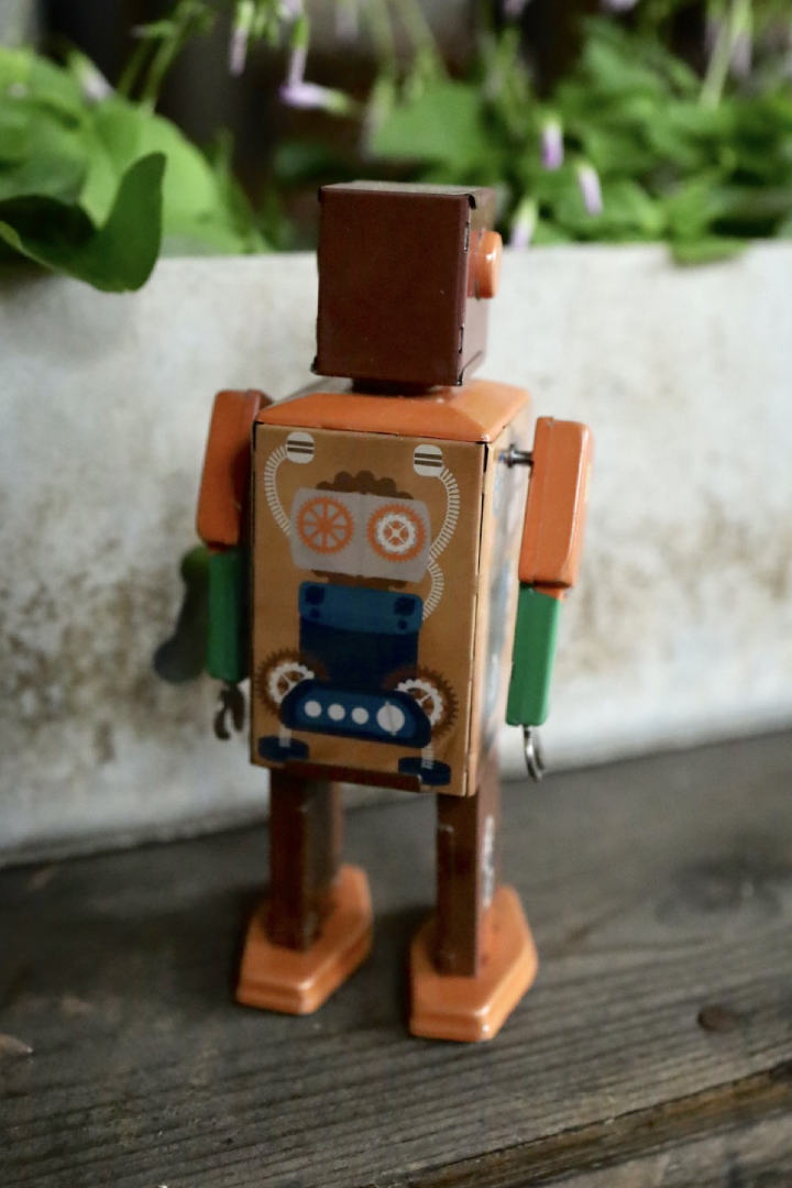 Tape Bot - Retro Robot Tin Toy Mr&Ms Tin