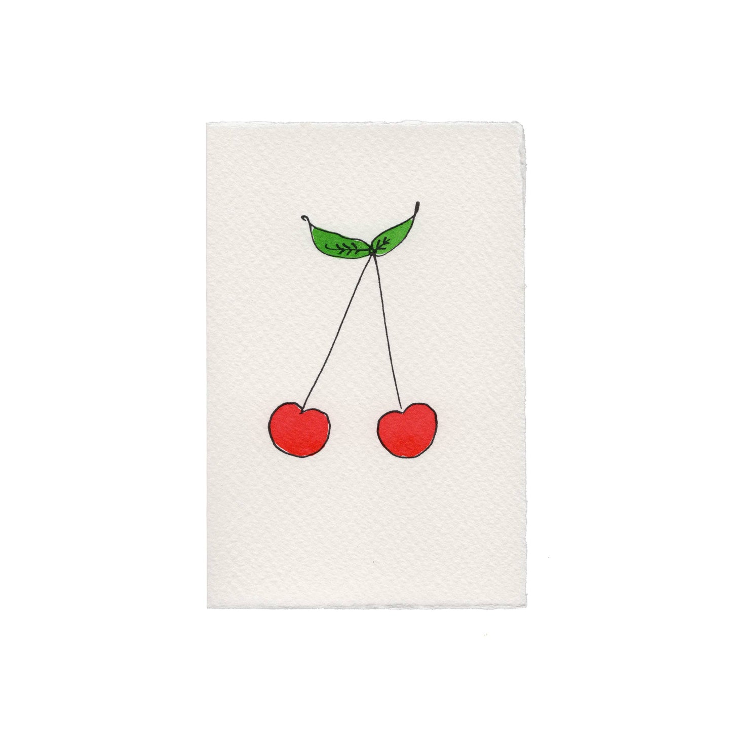 Scribble & Daub Cherries Card