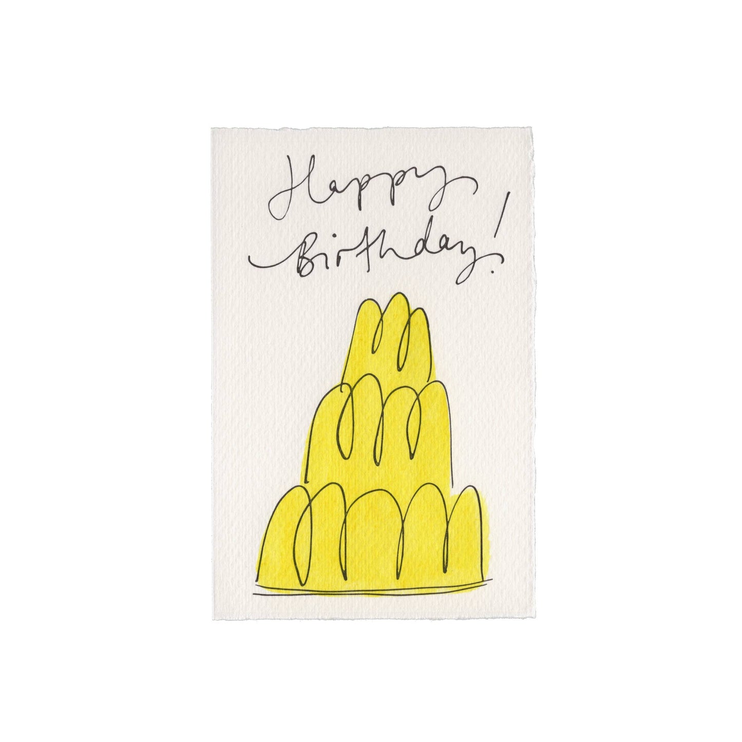 Scribble & Daub Jelly Card Green