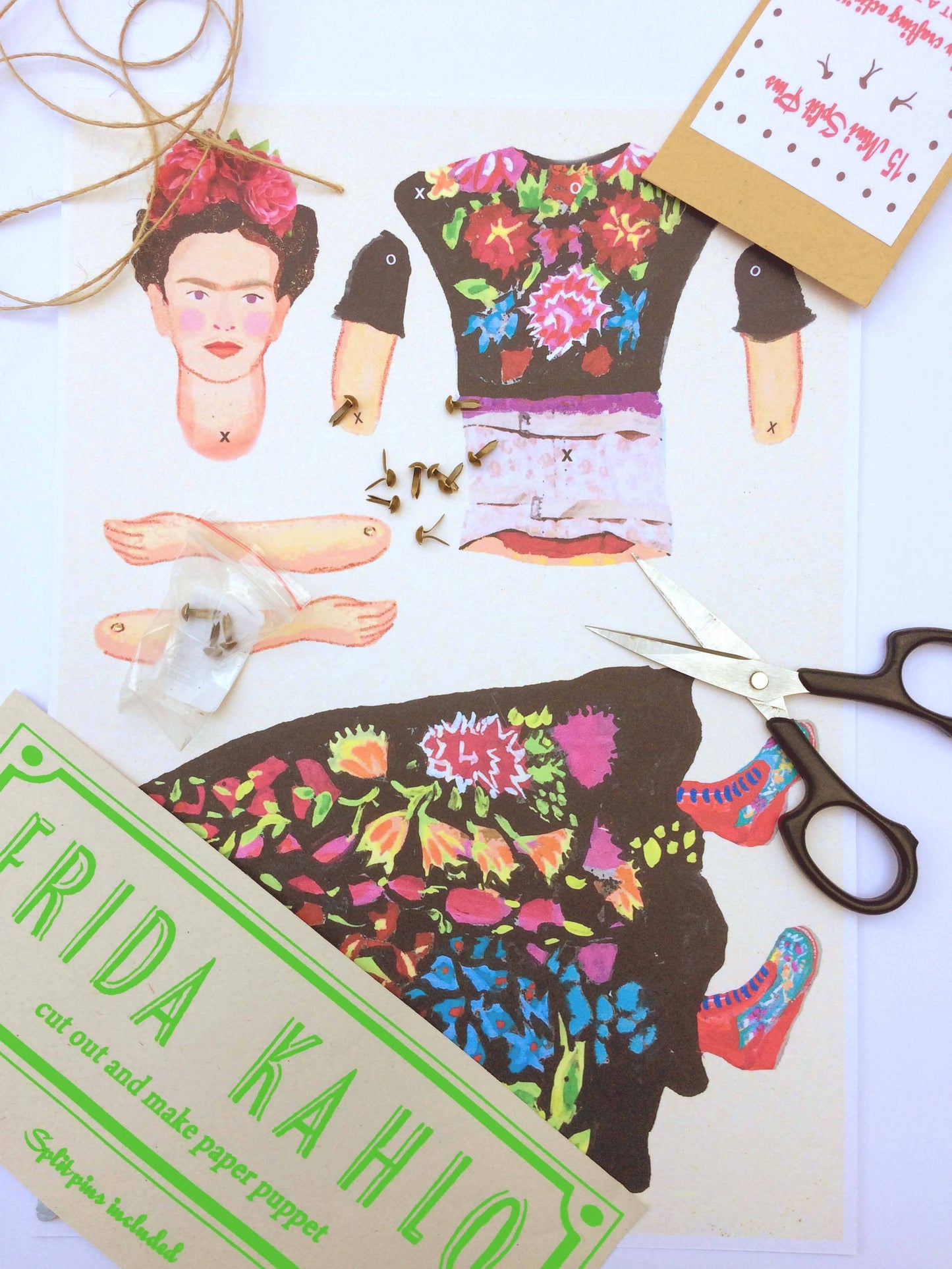 Frida Kahlo Cut Out Make Puppet