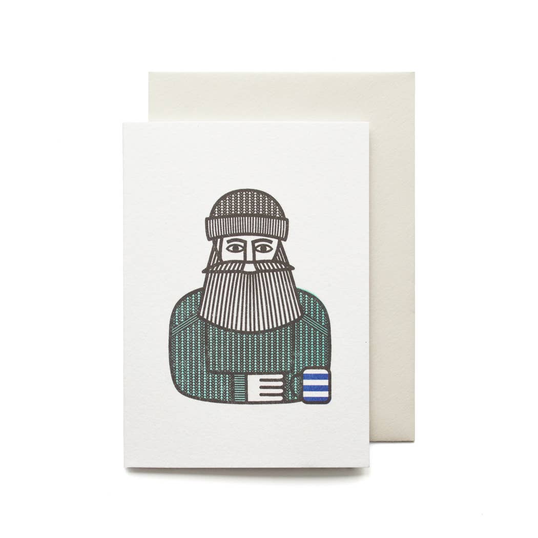 Fancy a Cuppa? Cute Male Character Illustrated Mini Card