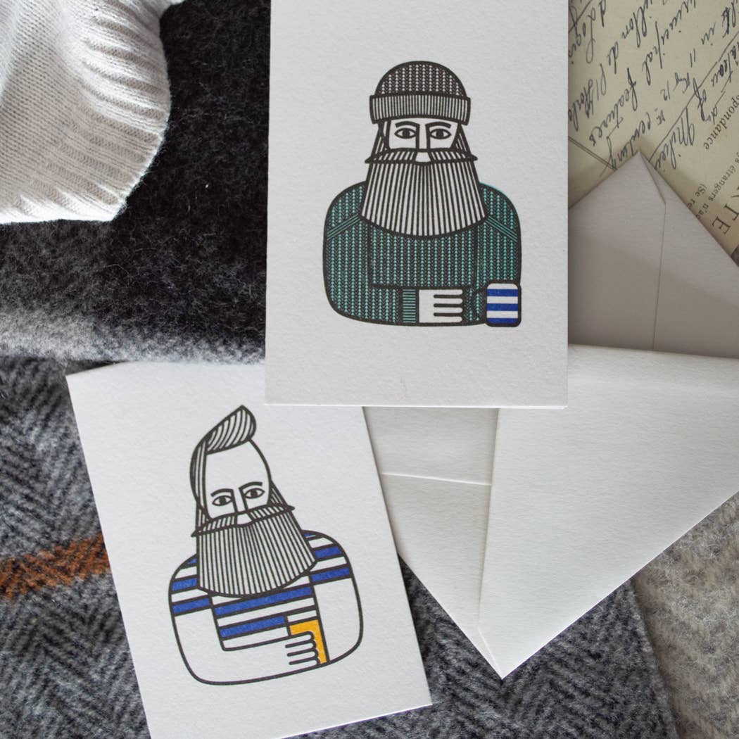 Fancy a Cuppa? Cute Male Character Illustrated Mini Card