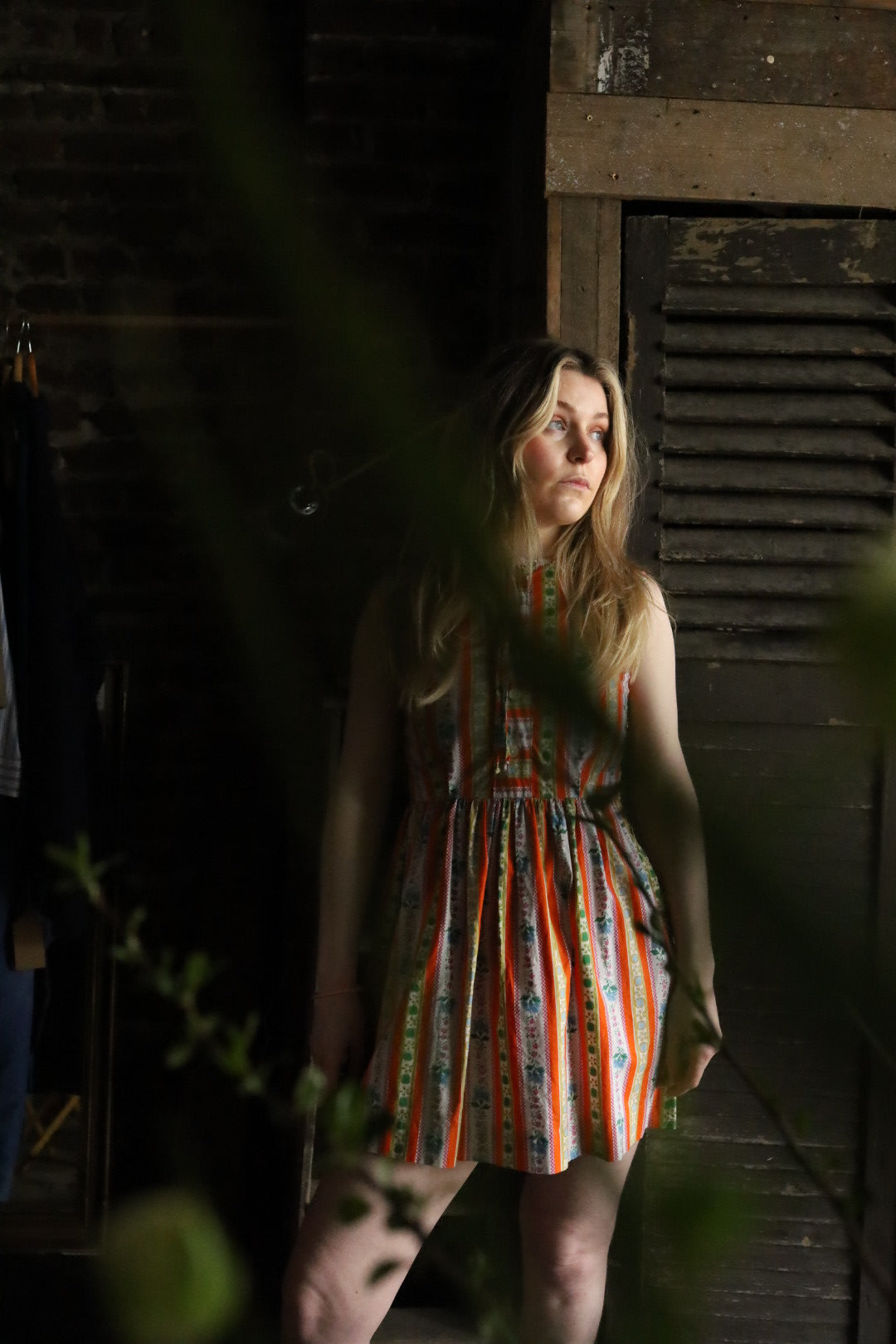 Button Through Print Dress