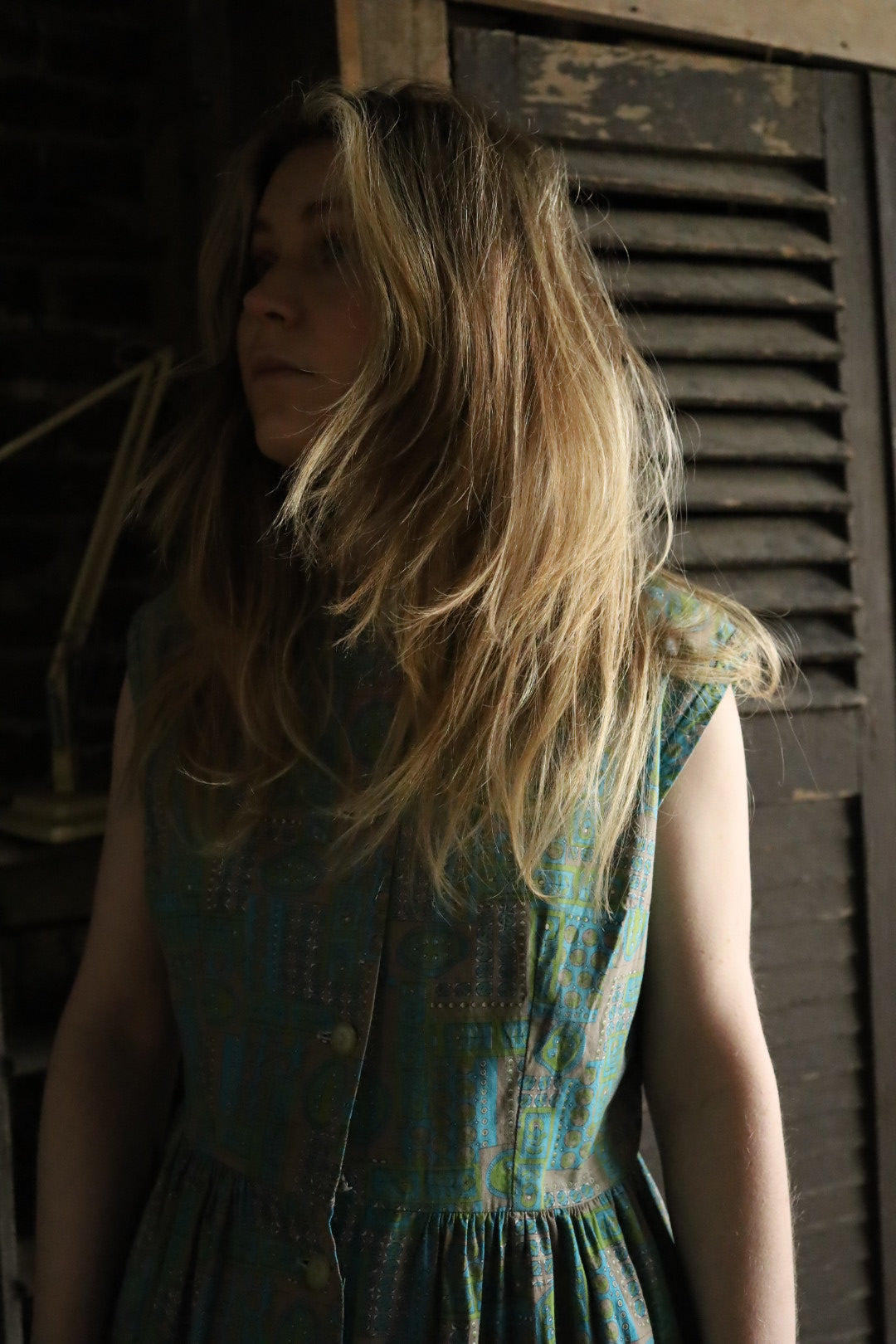 Paisley Button Through Dress