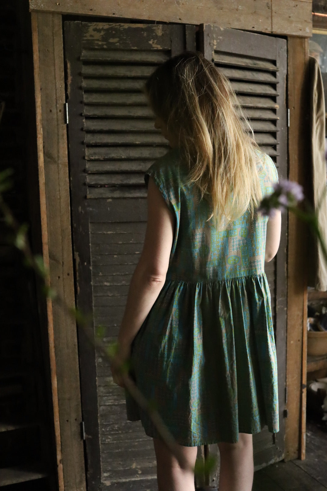 Paisley Button Through Dress