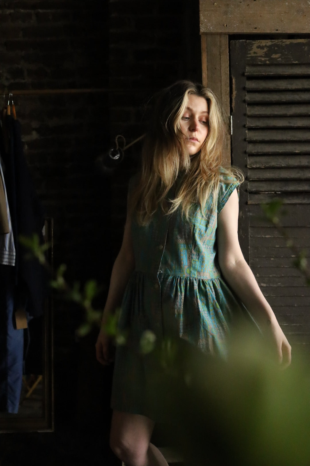 Paisley Button Through Dress