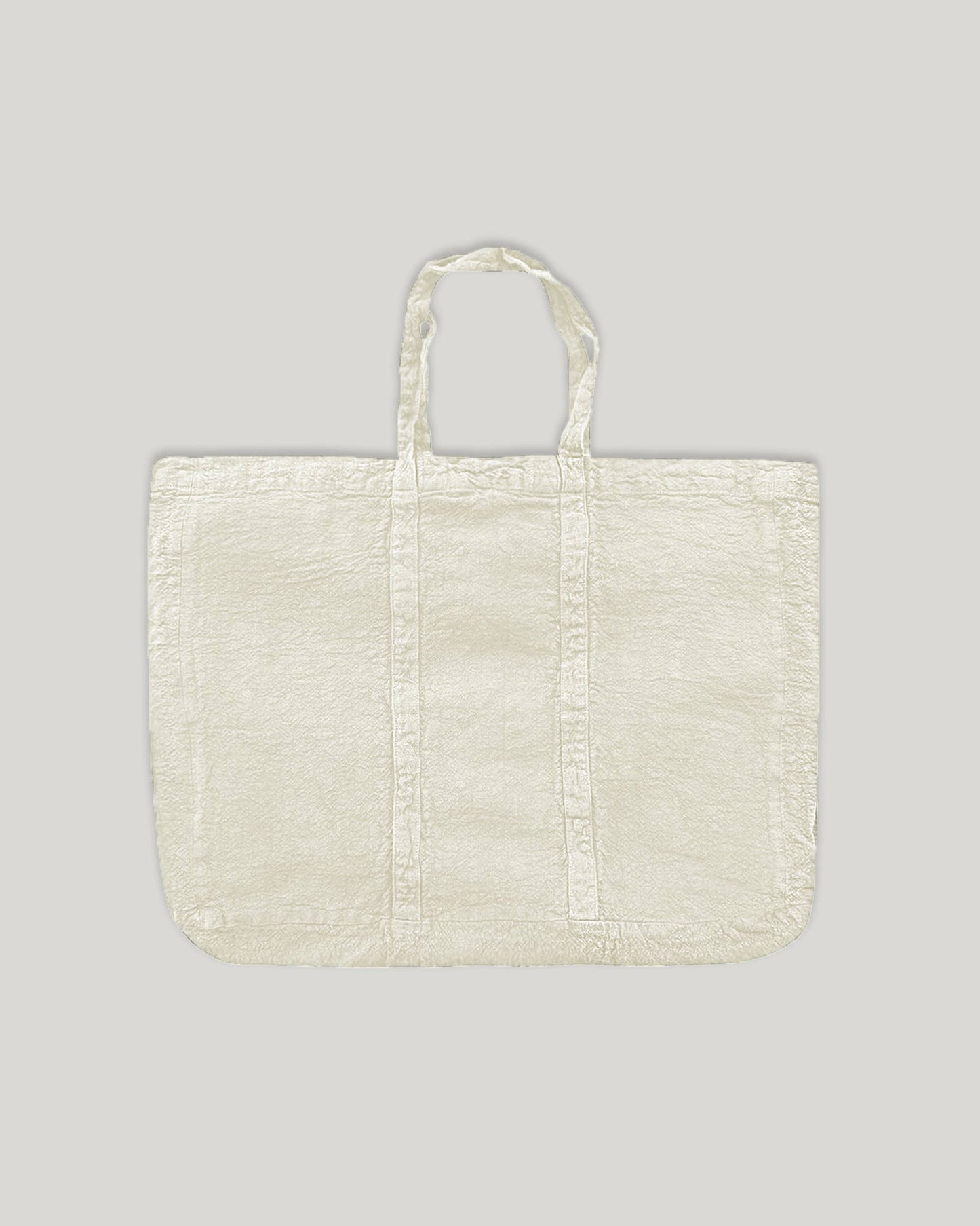 Maison Masarin Raw Linen Yogi Bag - Chalk