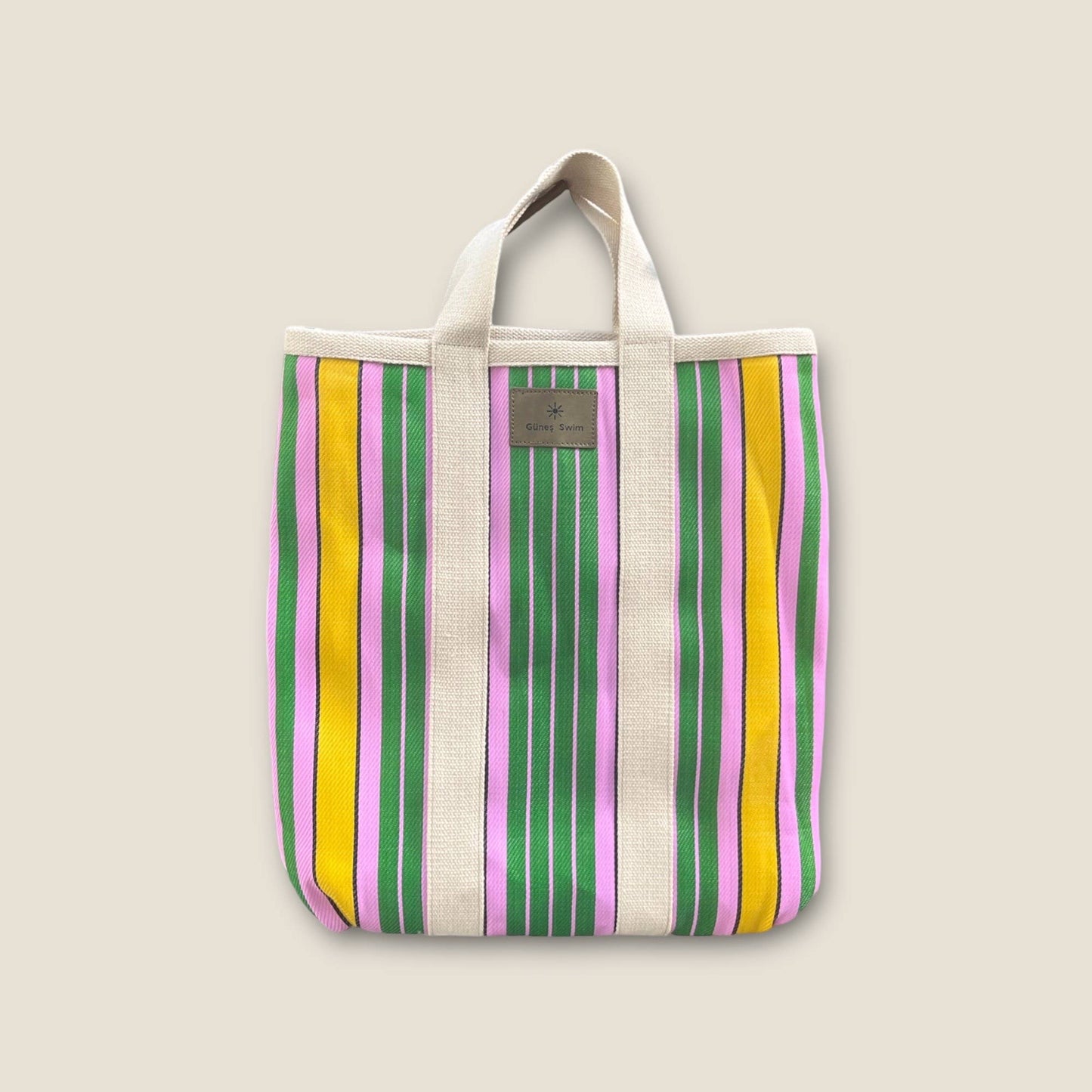 Gunes Swim Portfolio Tote -Pink/Yellow