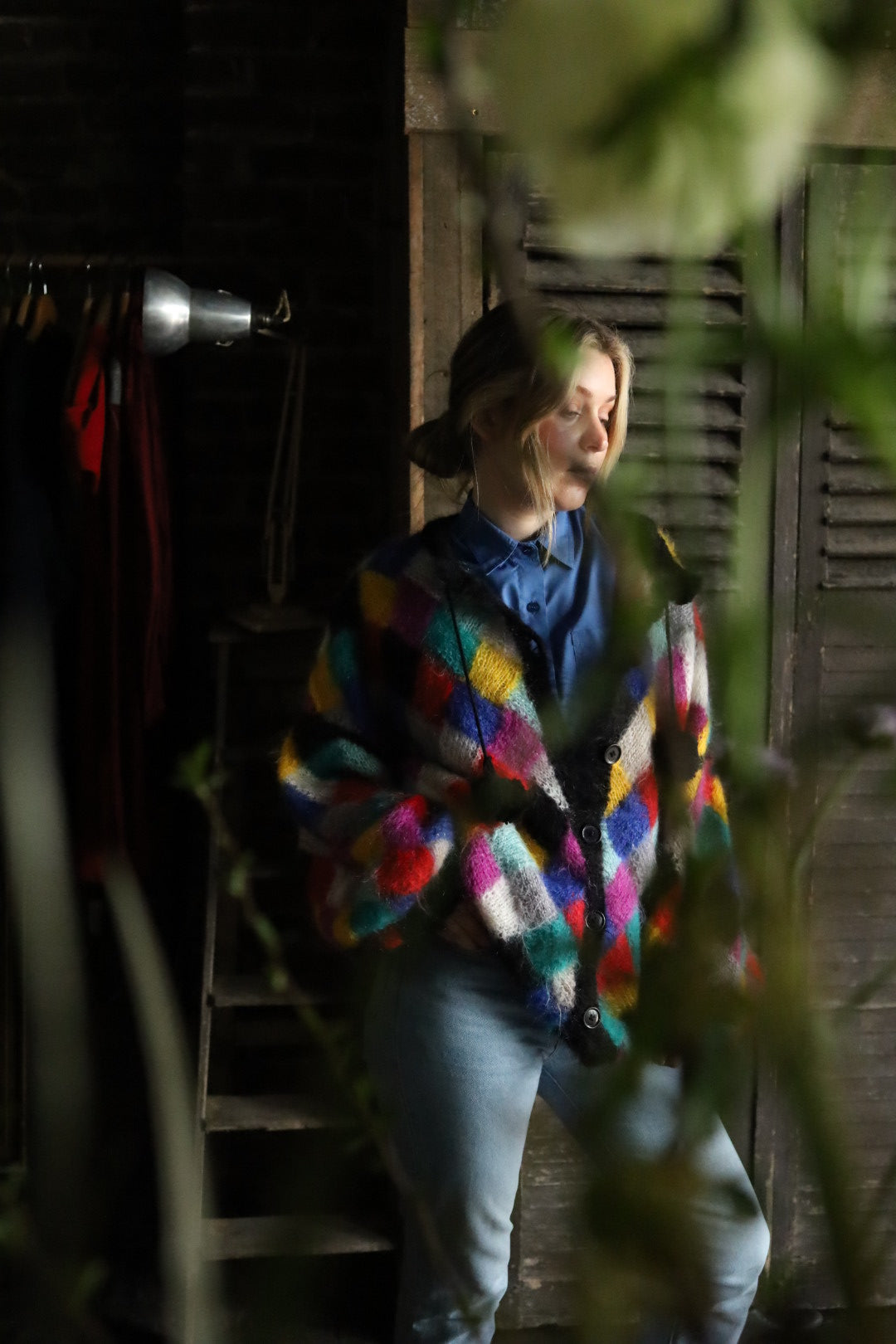 Harlequin Hand Knitted Cardigan