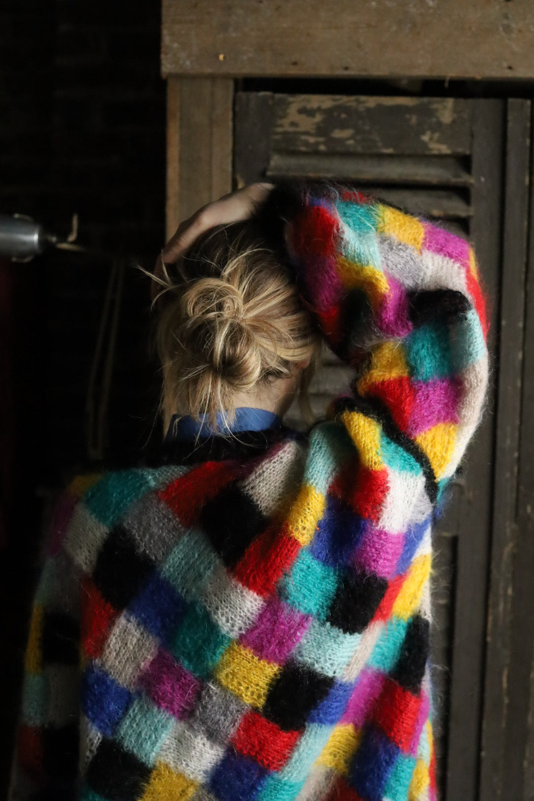 Harlequin Hand Knitted Cardigan