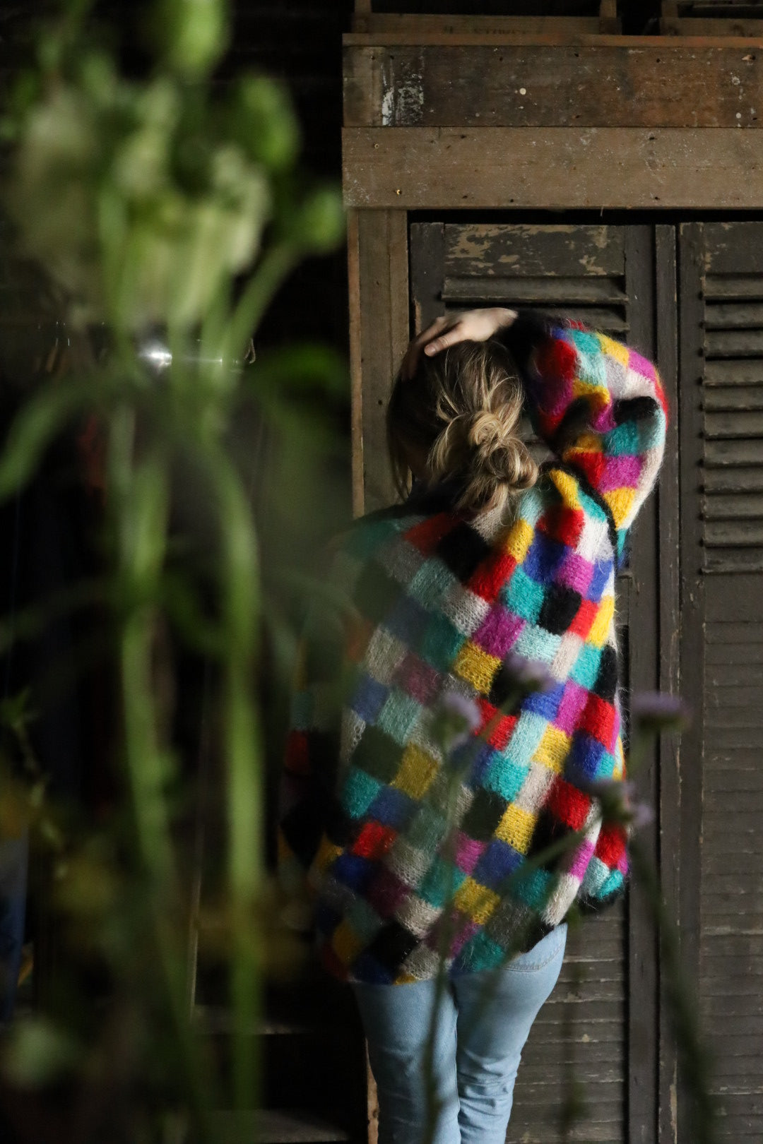 Harlequin Hand Knitted Cardigan