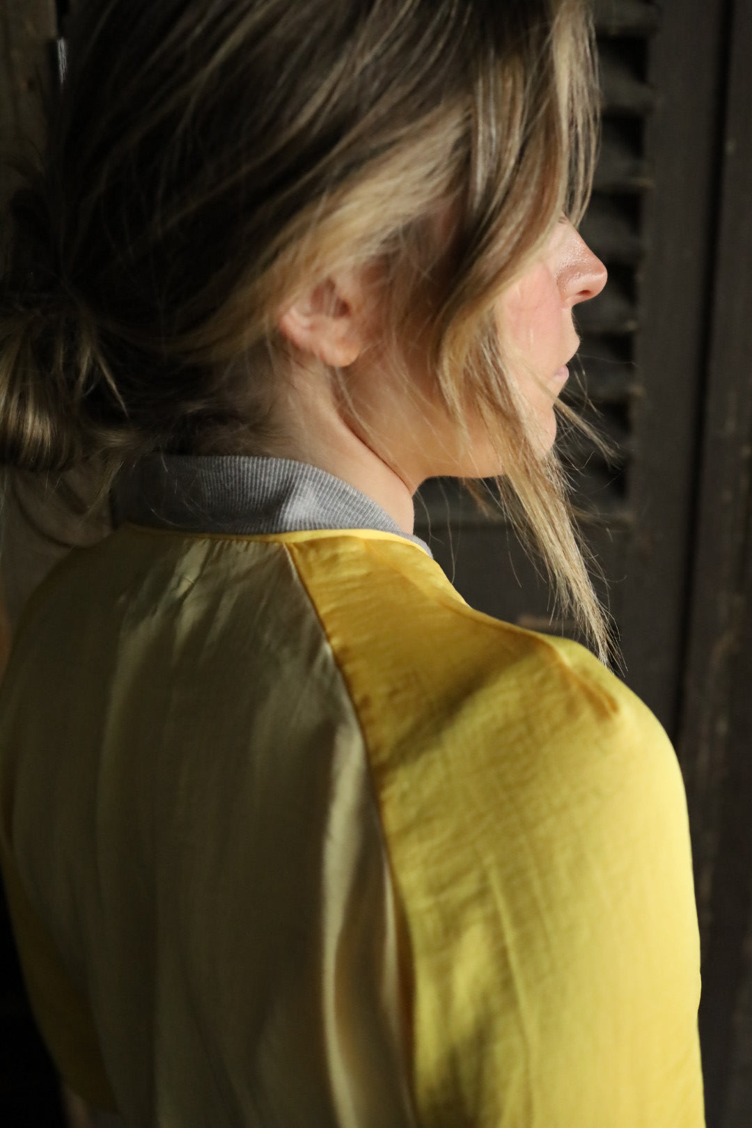 Silk Bomber Jacket Sherbet