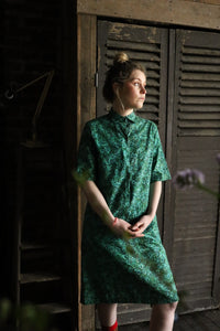 Angela Gore Green Cotton Dress