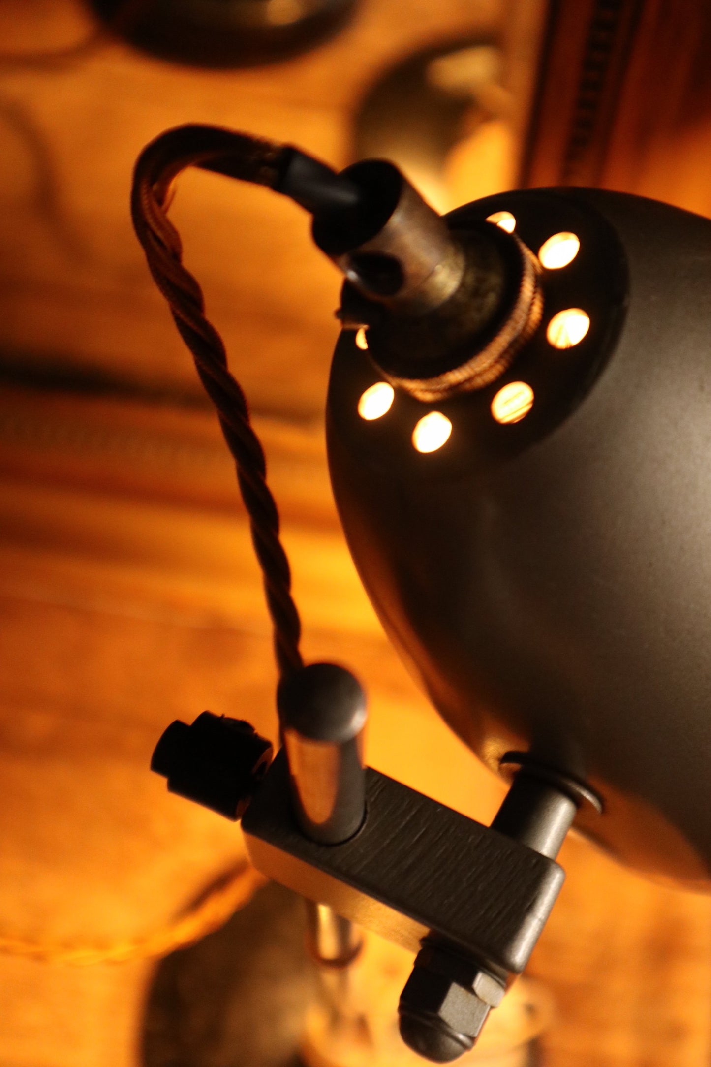 Pair of Prior England Industrial Lab Lamps