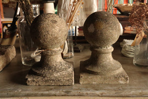 Sphere Stone Caps - Pair