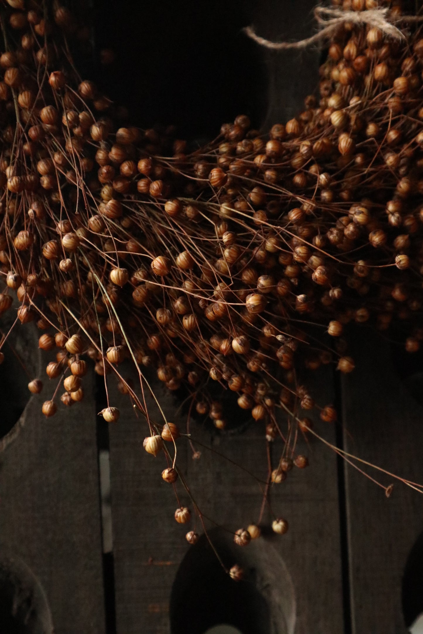 Natural Linum Wreath