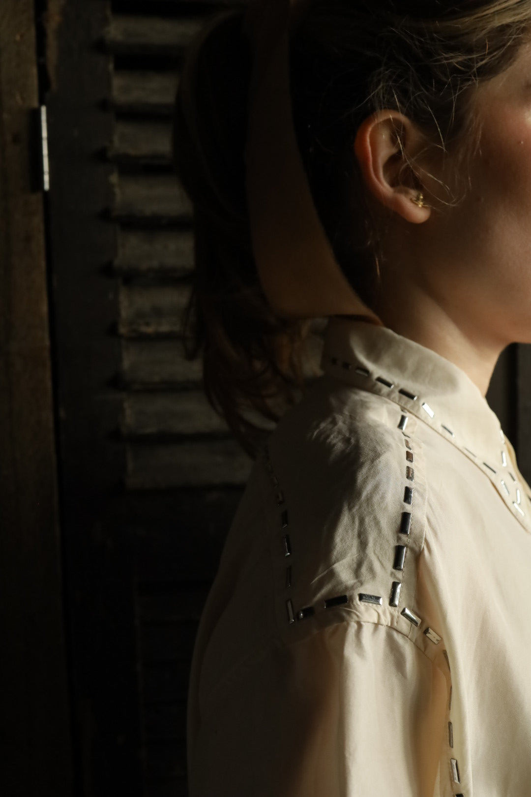 Silk Embellished Shirt