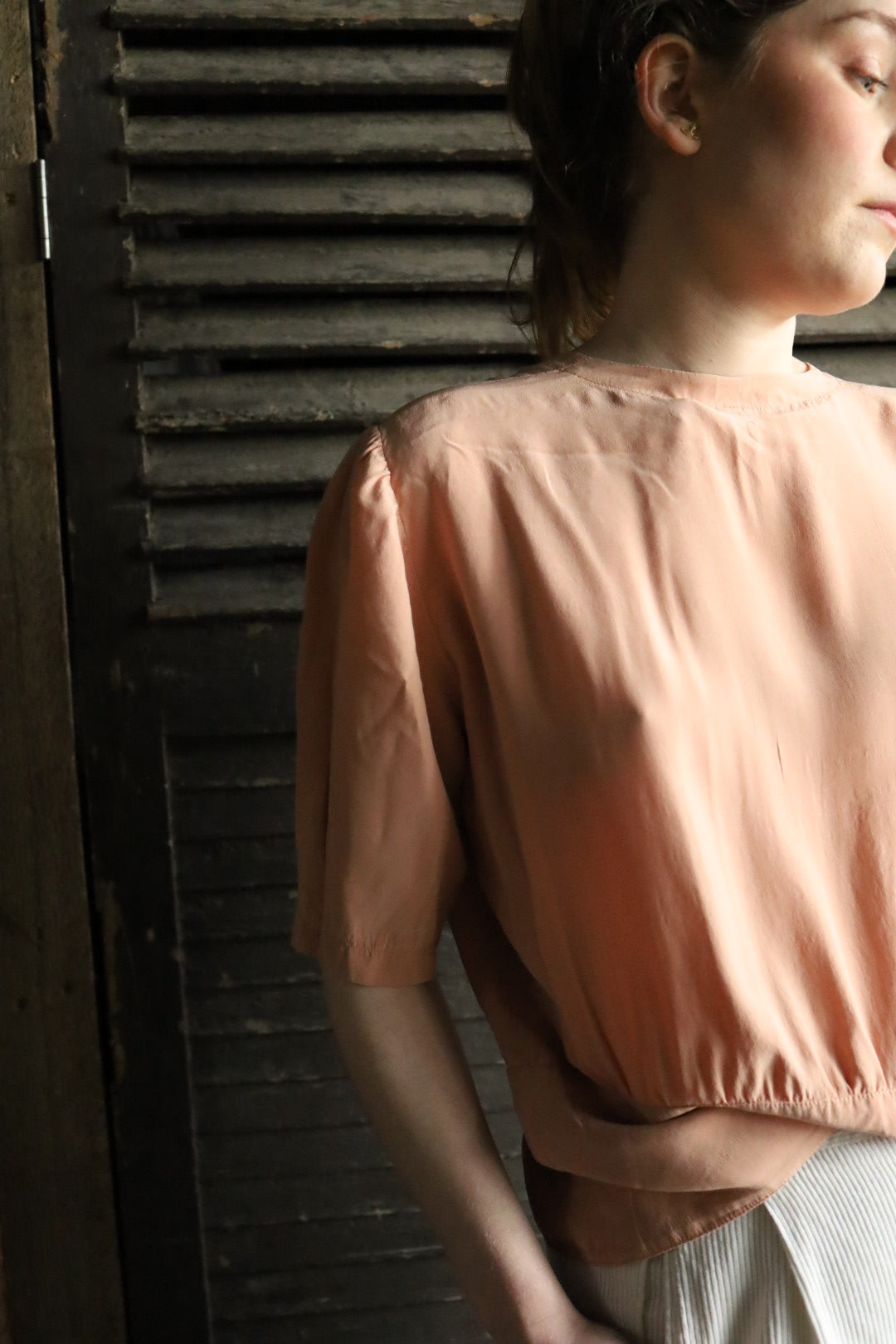 Silk Waisted Blouse