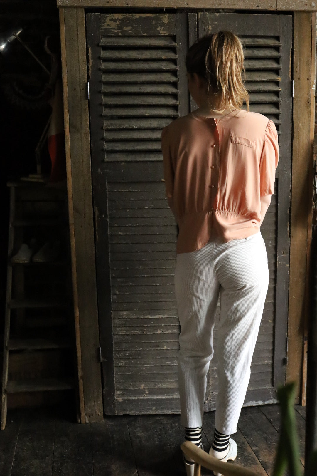 Silk Waisted Blouse