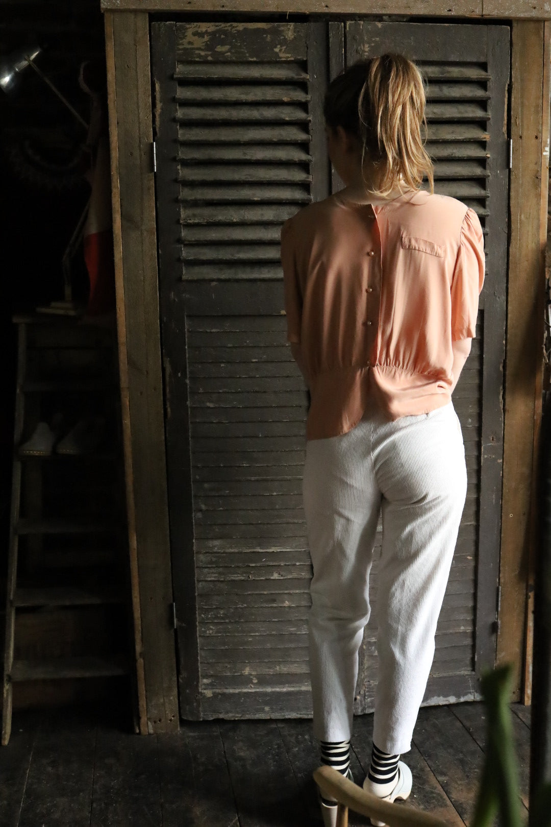 Silk Waisted Blouse