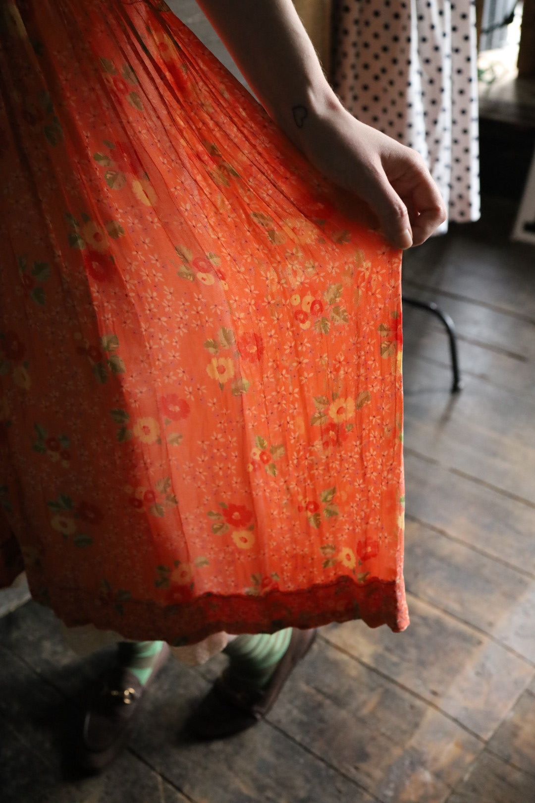 Handmade Spring Floral Smocked Dress