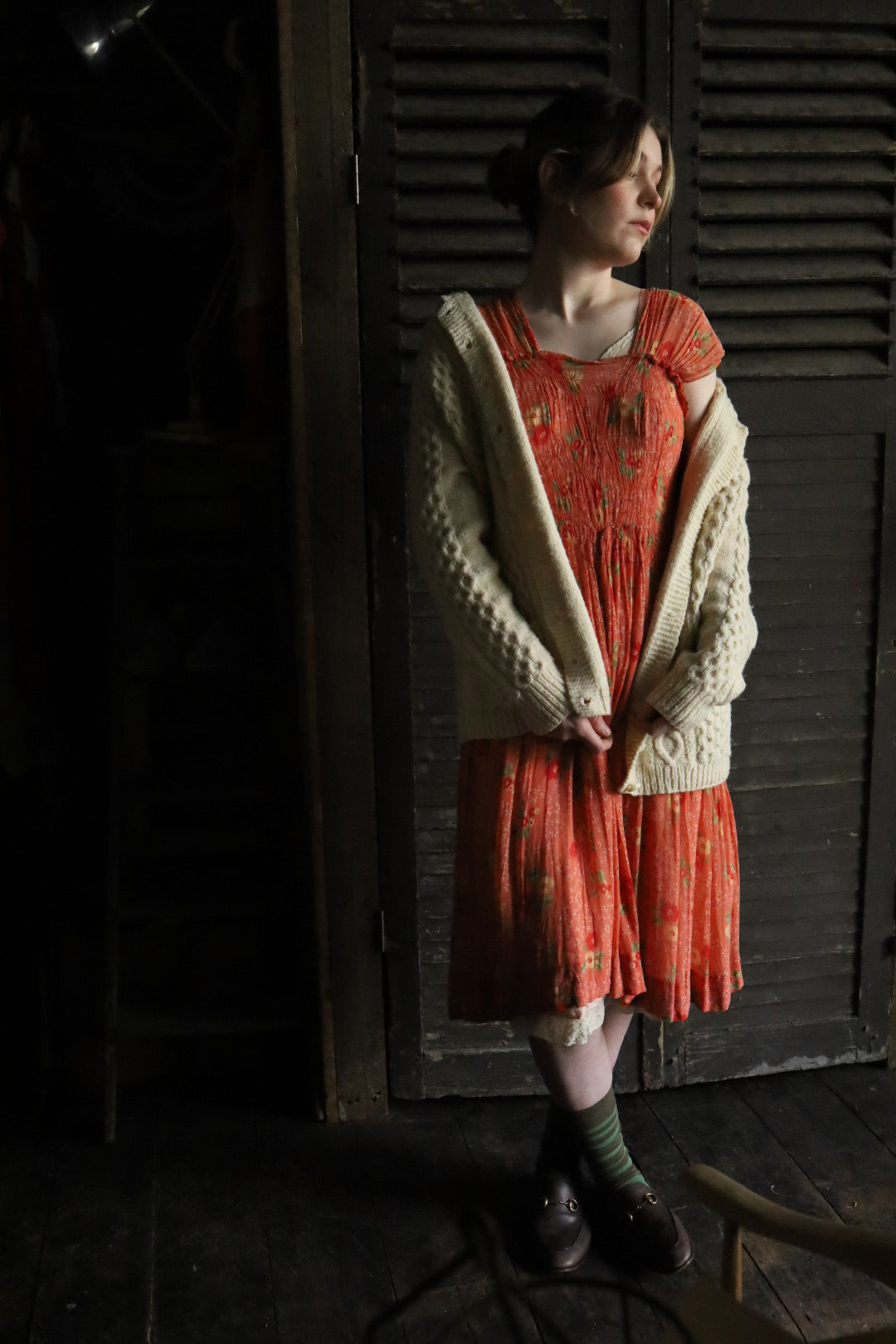 Handmade Spring Floral Smocked Dress
