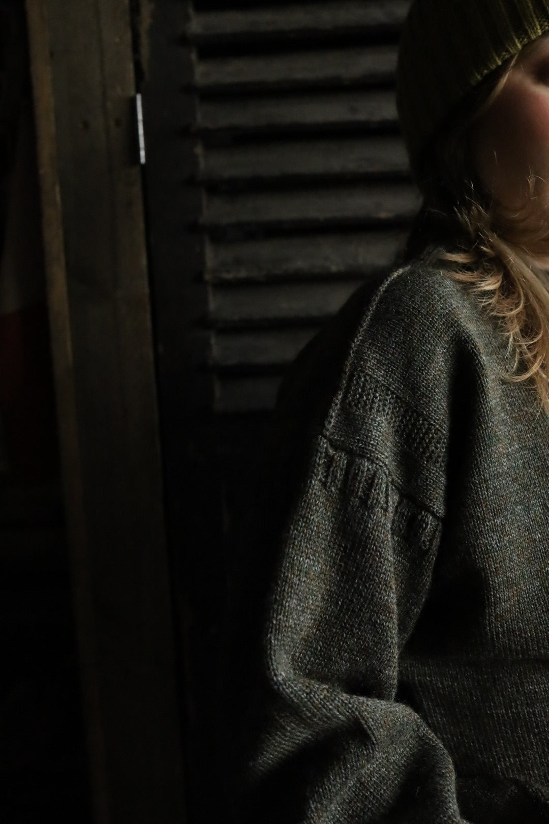 Khaki Guernsey Knit Jumper