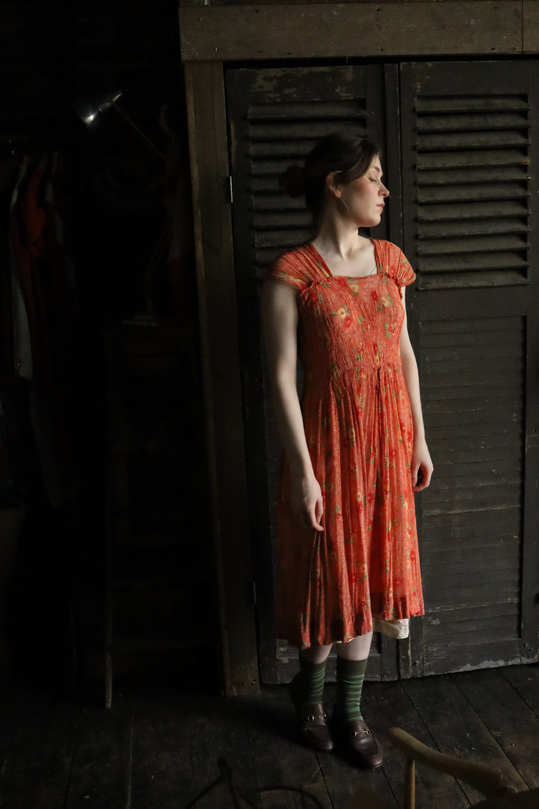 Handmade Spring Floral Smocked Dress